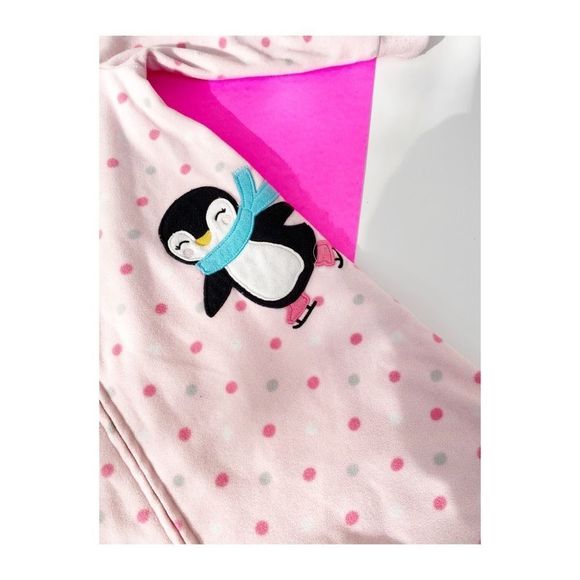 Carter’s Fleece Footy Sleeper Pyjamas Penguin 2T - Picture 10 of 10